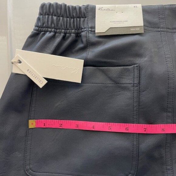 Kancan Nelly High Rise Faux Leather Cargo Joggers - Picture 8 of 10